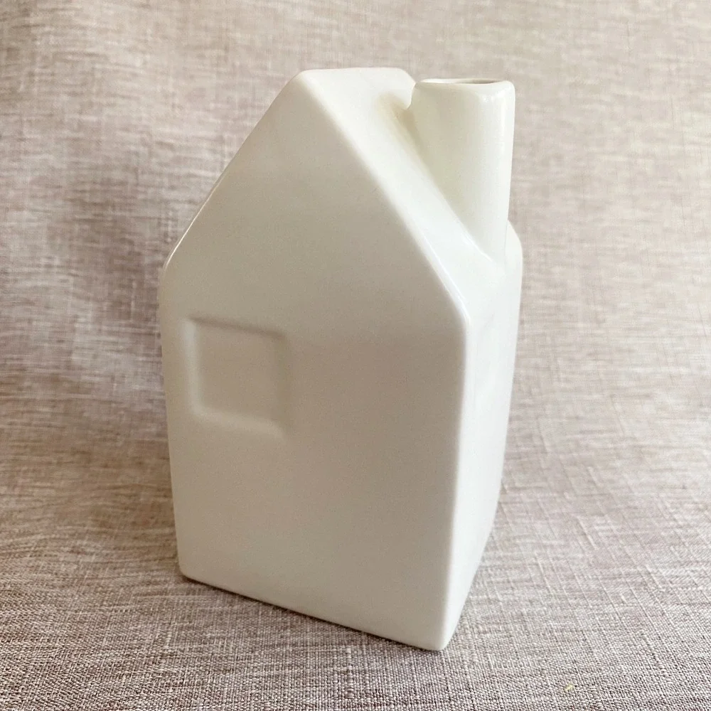 Hearth & Hand Magnolia House Stoneware Bud Vase Cream Modern Farmhouse Decor